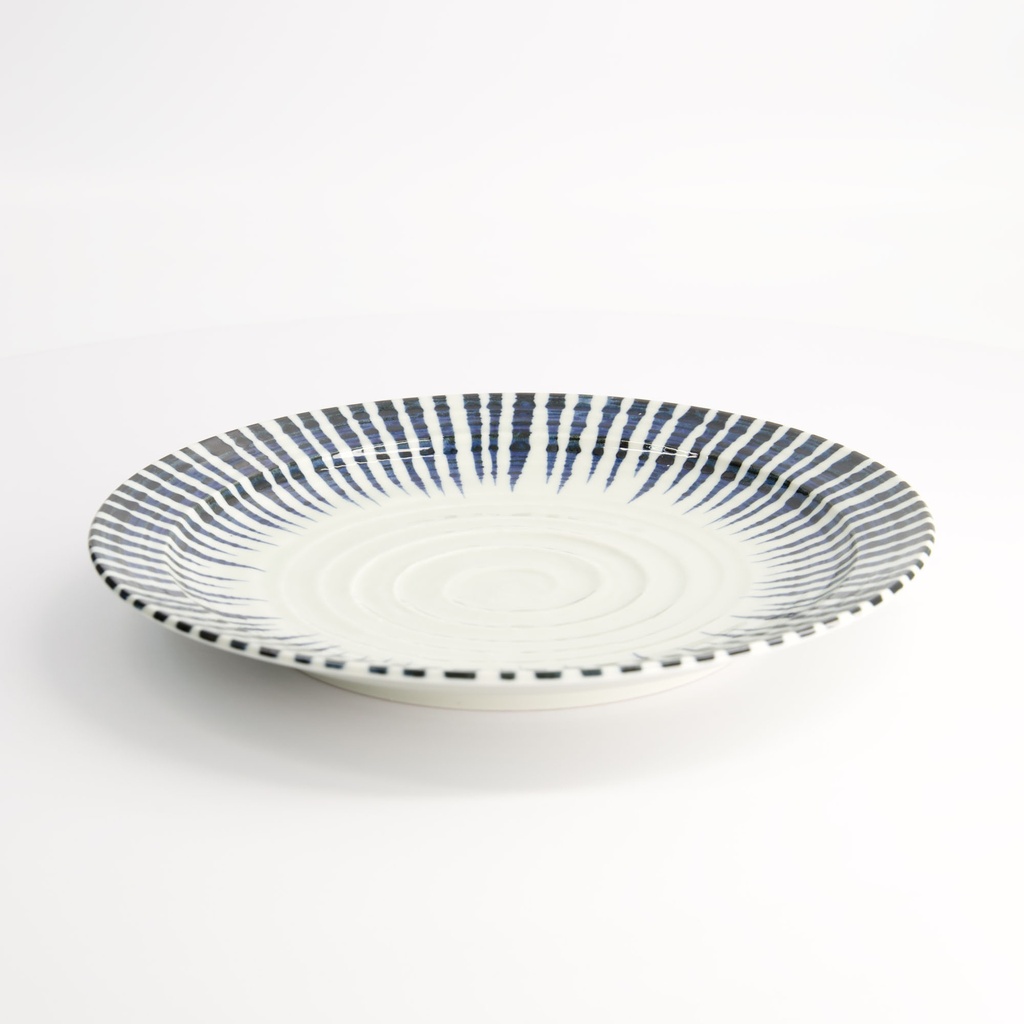 Shin Tokusa Plate Round 25.5x2.8cm FK-2104 4/24