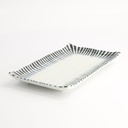 Shin Tokusa Plate 22.5x13.3x2.5cm FK-2121 6/48