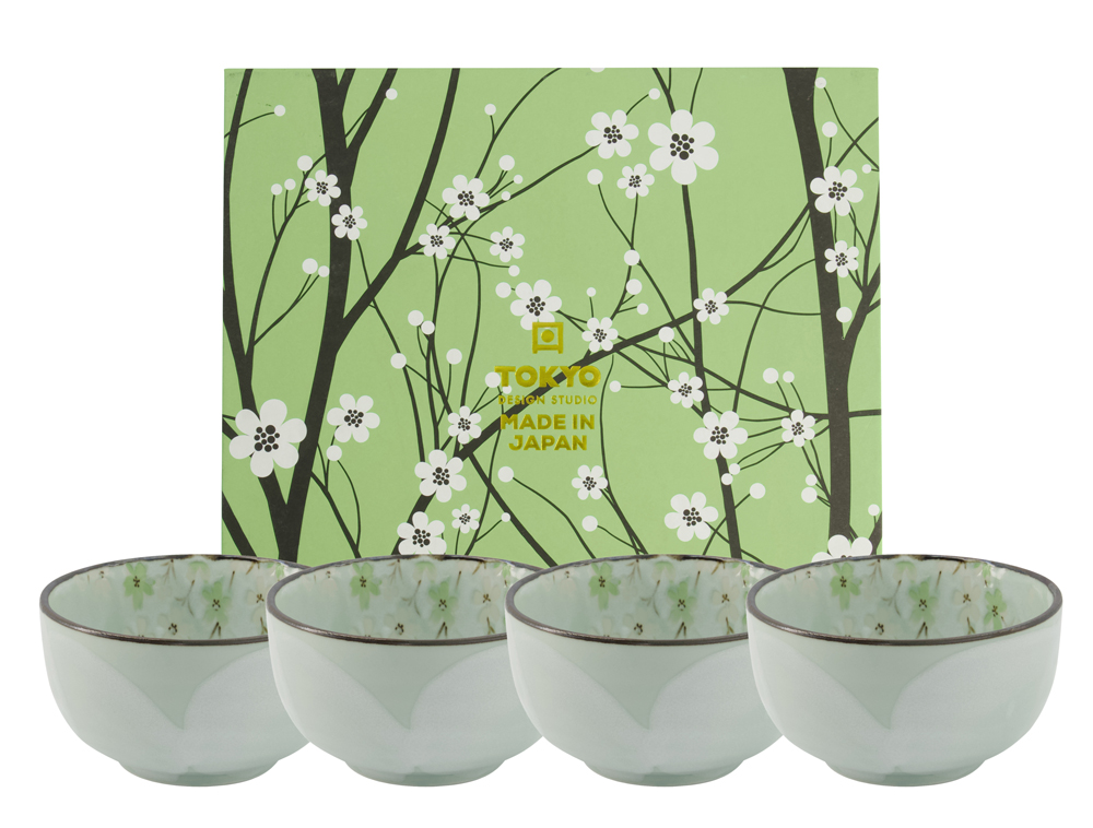 Green Cosmos Bowl Giftset 4pcs 13x7cm 550ml 1D 22019 1/6