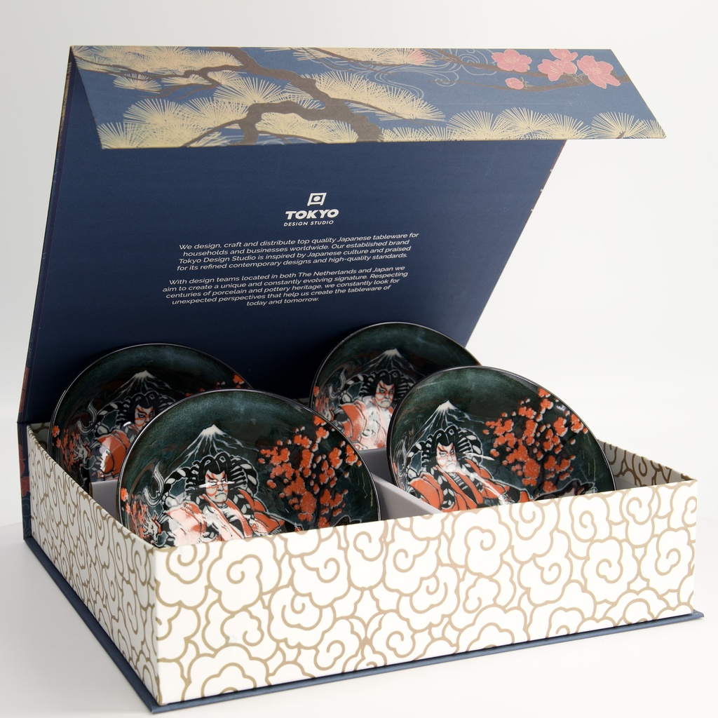Asakusa 4pcs Giftset 14.8x7cm 550ml Kabuki 7A 22043 1/6