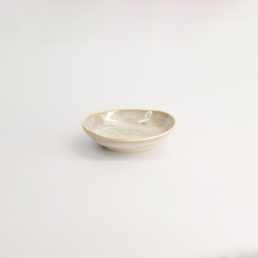 Titanium Matte Oval Sauce Dish 10x2.6cm YW-7202/TM 12/240