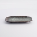 Mino Craft Rectangular Plate 19x11.2x2cm Br/Grey 12/72
