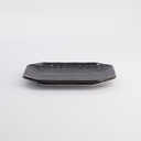 Mino Craft Rectangular Plate 19x11.2x2cm Black 12/72
