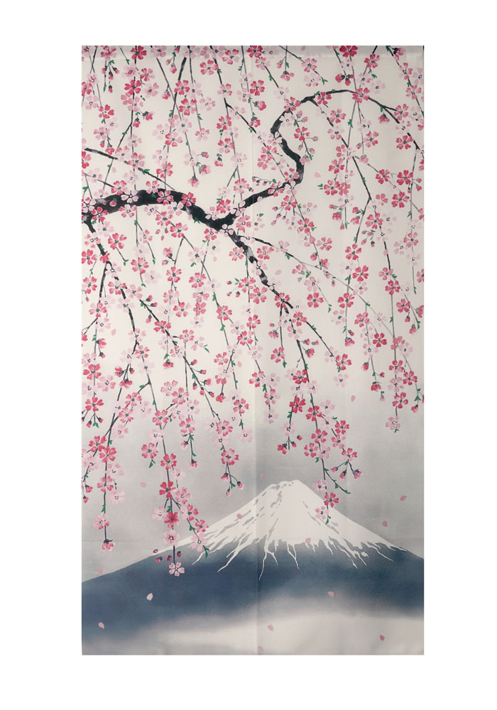 Noren 85x150cm Goodwill Weeping Cherry Blossoms Fuji    95139