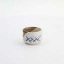 Sake Cup 6.5x5cm 90ml Sabi Hankake Shino Tasuki 20782 12/192
