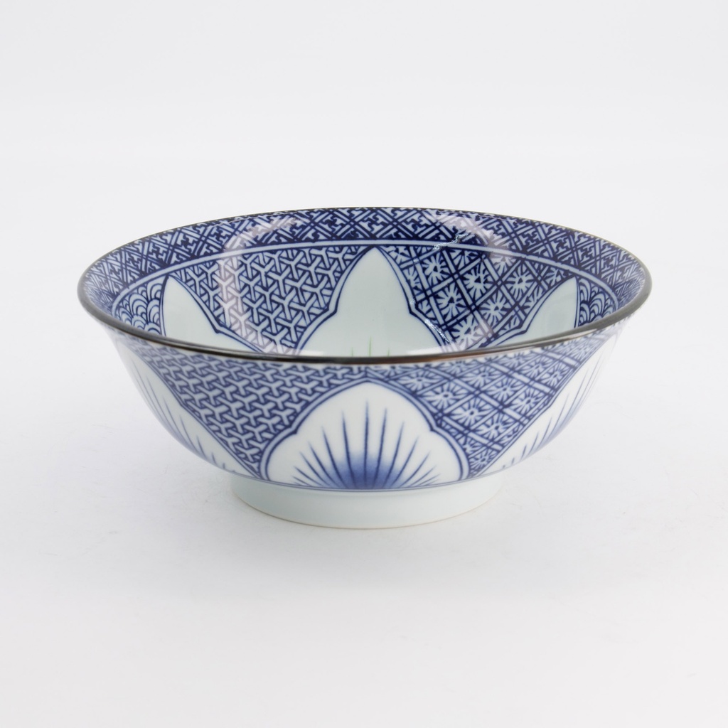 Lily Flower Bowls Ramen 20.5x8cm 1200ml Blue 20935 3/24