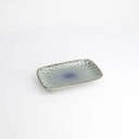 Mixed Plate Rect. 16.3x10.2cm Mesh Blue 20966  6/72
