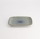 Mixed Plate Rect. 16.3x10.2cm Mesh Blue 20966  6/72