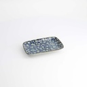 Mixed Plate Rect. 16.3x10.2cm Tako-Karakusa Blue 20968 6/72