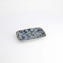 Mixed Plate Rect. 16.3x10.2cm Sakura Blue 20969 6/72