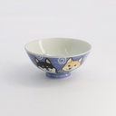 Kawaii Rice Bowl Shiba-Dog 14x6.5cm 500ml Blue 5/90