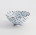 Mixed Bowls 12x6.5cm 400ml Mesh BL/WH B 10/120
