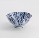 Mixed Bowls 12x6.5cm 400ml Flower BL/WH C 5/120