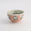 Kawaii Rice Bowl Cat Neko 15.9x8.5cm 600ml Pink 5/60
