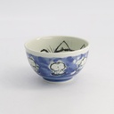 Kawaii Rice Bowl Cat Neko 15.9x8.5cm 600ml Blue 5/60