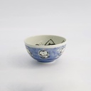 Kawaii Rice Bowl Cat Neko 13x7.4cm 400ml Blue 5/60