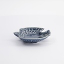 Swallow Bird Plate 12x11x3cm Navy 10/120