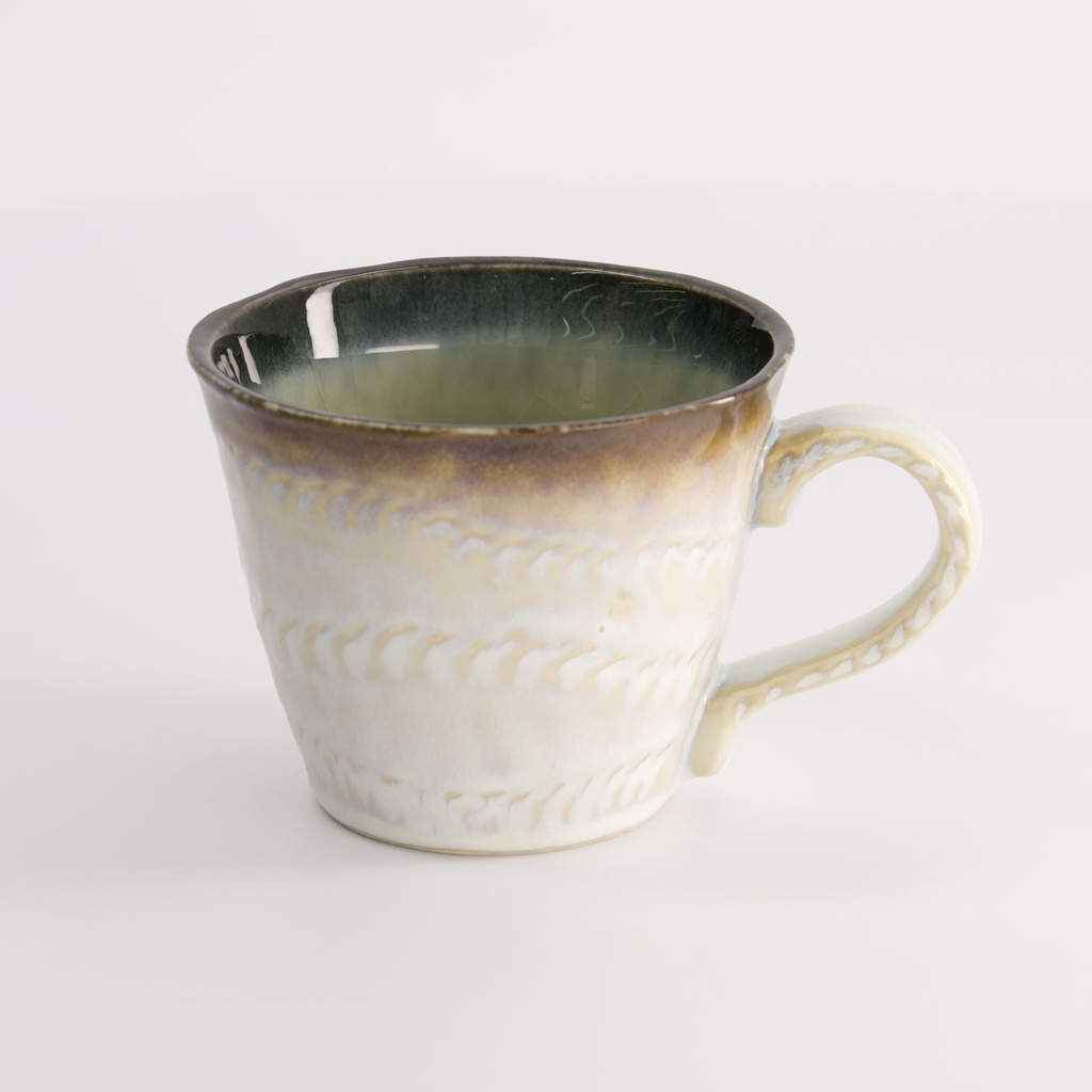 Yamasaku Green Mug 12.5x9x7.5cm 200ml 21322 6/72