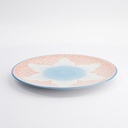 Lily Flower Plate 26x2cm Red 21157 6/36