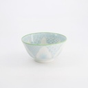 Lily Flower Small Tayo Bowl 13.5x6.8cm 300ml Light Blue 21162 6/48