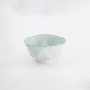 Lily Flower Small Tayo Bowl 13.5x6.8cm 300ml Light Blue 21162 6/48
