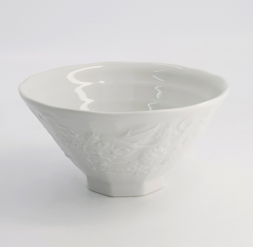 Ramen Bowl Dragon 19.8x10cm White 650ml 4/24 21201