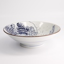 Hokusai Nami Ramen Bowl 24x7.5cm Blue/White 21209 4/24