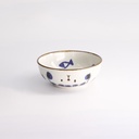 Kawaii Cat Neko Bowl 13.2x5cmh 360ml Blue 21275 6/48