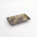 Mino Craft Rectangular Plate 21x13.5x2.8 Brown 6/48