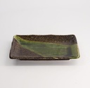Mino Craft Rectangular Plate 21x13.5x2.8 Green 6/48