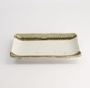 Mino Craft Rectangular Plate 21x13.5x2.8cm White 6/48