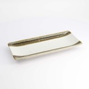 Mino Craft Rectangular Plate 28.5x12.5x2.5cm White 4/32