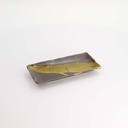 Mino Craft Rectangular Plate 19.5x9.5x2.5cm Brown 6/72