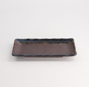 Masiko Kinyo Plate 19.5x9.5x2.5cm Black 6/72