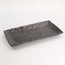 Mino Craft Rectangular Plate 31x16.5x3cm Black 4/24