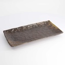 Mino Craft Rectangular Plate 31x16.5x3cm Brown 4/24