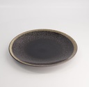 Yuteki Kosui Round Plate 28.5x3cm Black 3/18