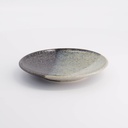 Oboro Yamakage Plate 16.7x2.5cm Bk/Br/Wh 21087 6/72