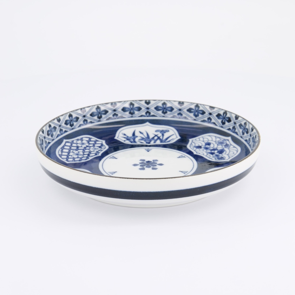 Wa Mixed Bowls Pasta Plate Matori Hishimon 20x4.1cm 21504 4/32