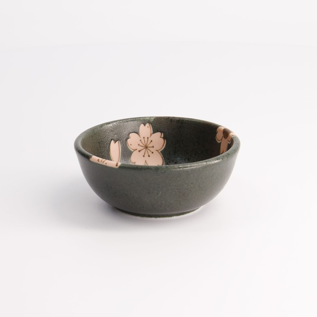 Sakura Sauce Dish 8.6x3.6cm Black 21346 12/192