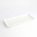 Kohiki White Matte Rect. Plate 28.5x12.5cm 21355 6/48