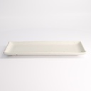 Kohiki White Matte Rect. Plate 28.5x12.5cm 21355 6/48
