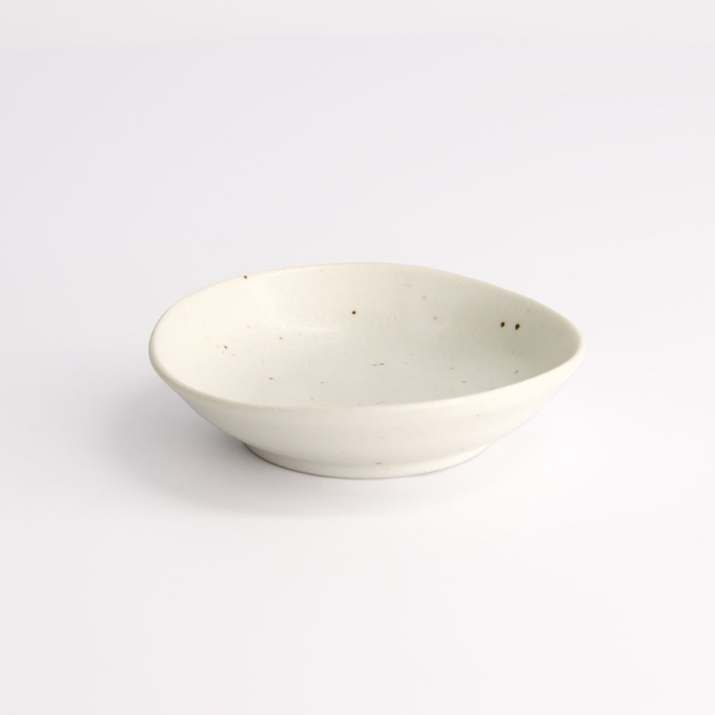Kohiki White Matte Sauce Dish 10x2cm 21356 12/192