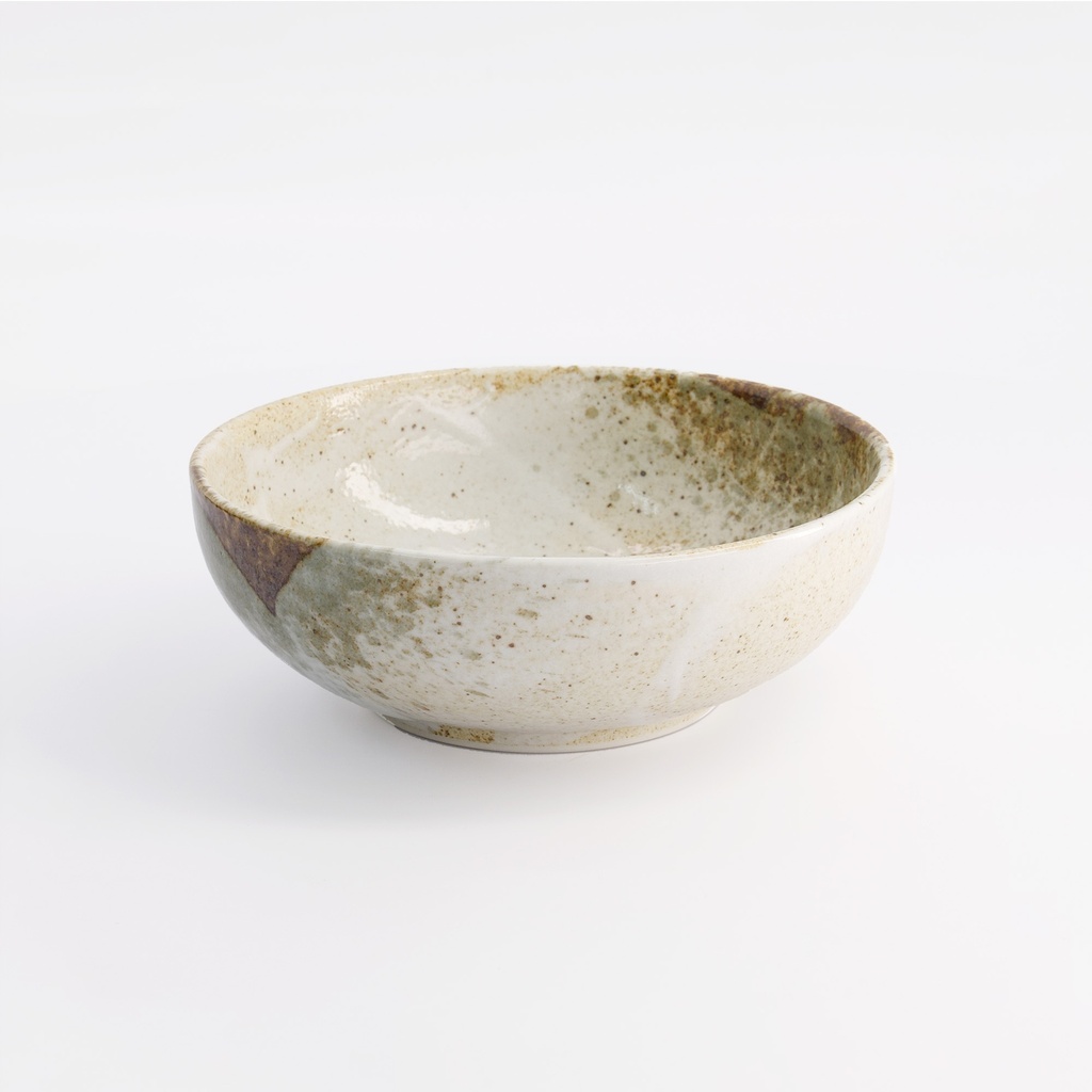Yukishino Bowl 17.5x6.2cm 800ml Br/Wh 21420 4/32