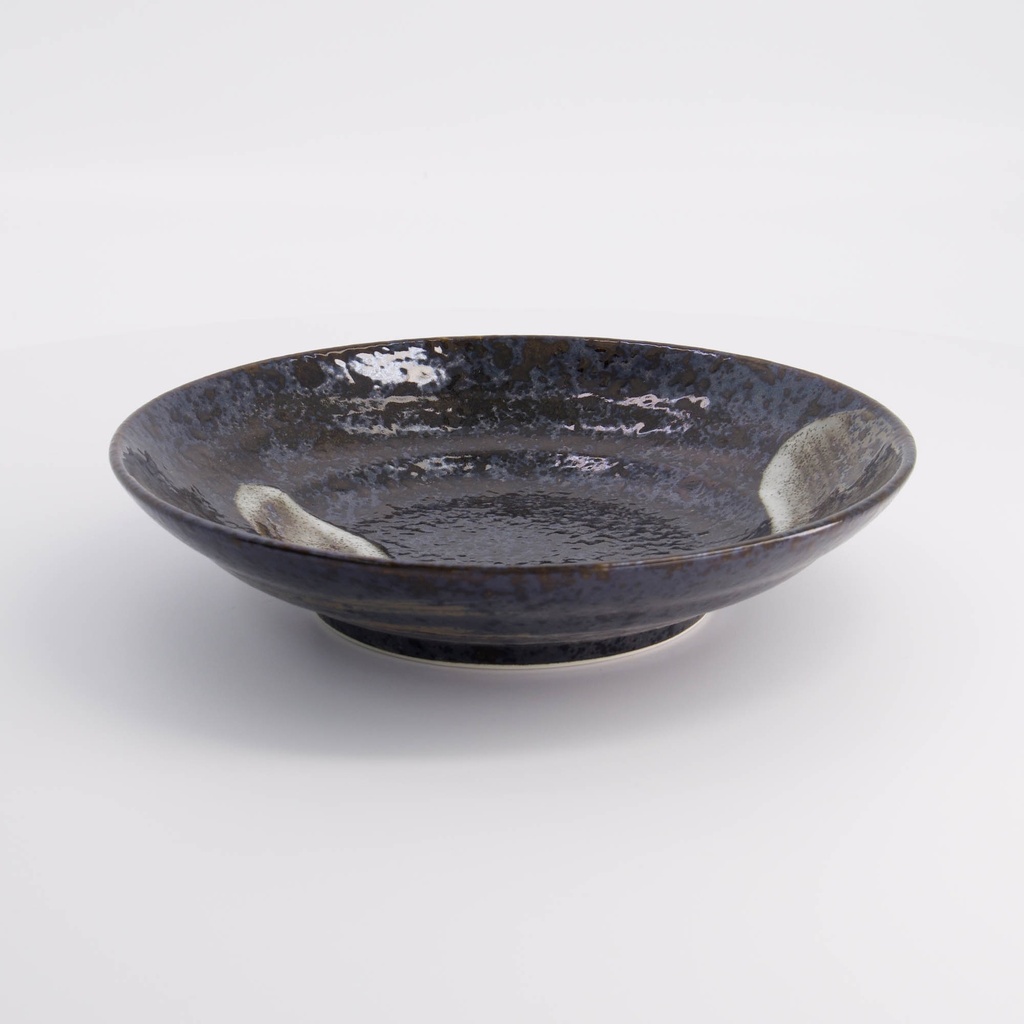 Arahake Deep Plate 23x5cm Bk/Br 21429 4/32