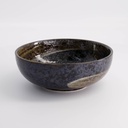 Arahake Tayo Bowl 19.7x7cm 1200ml Bk/Br 21434 3/24