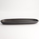Yuzu Black Oval Plate 40.5x12.7x3.5cm A2027Y101 4/24