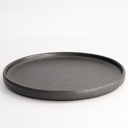 Yuzu Black Round Plate with Rim 23.9x2.2cm A21522Y101 3/18