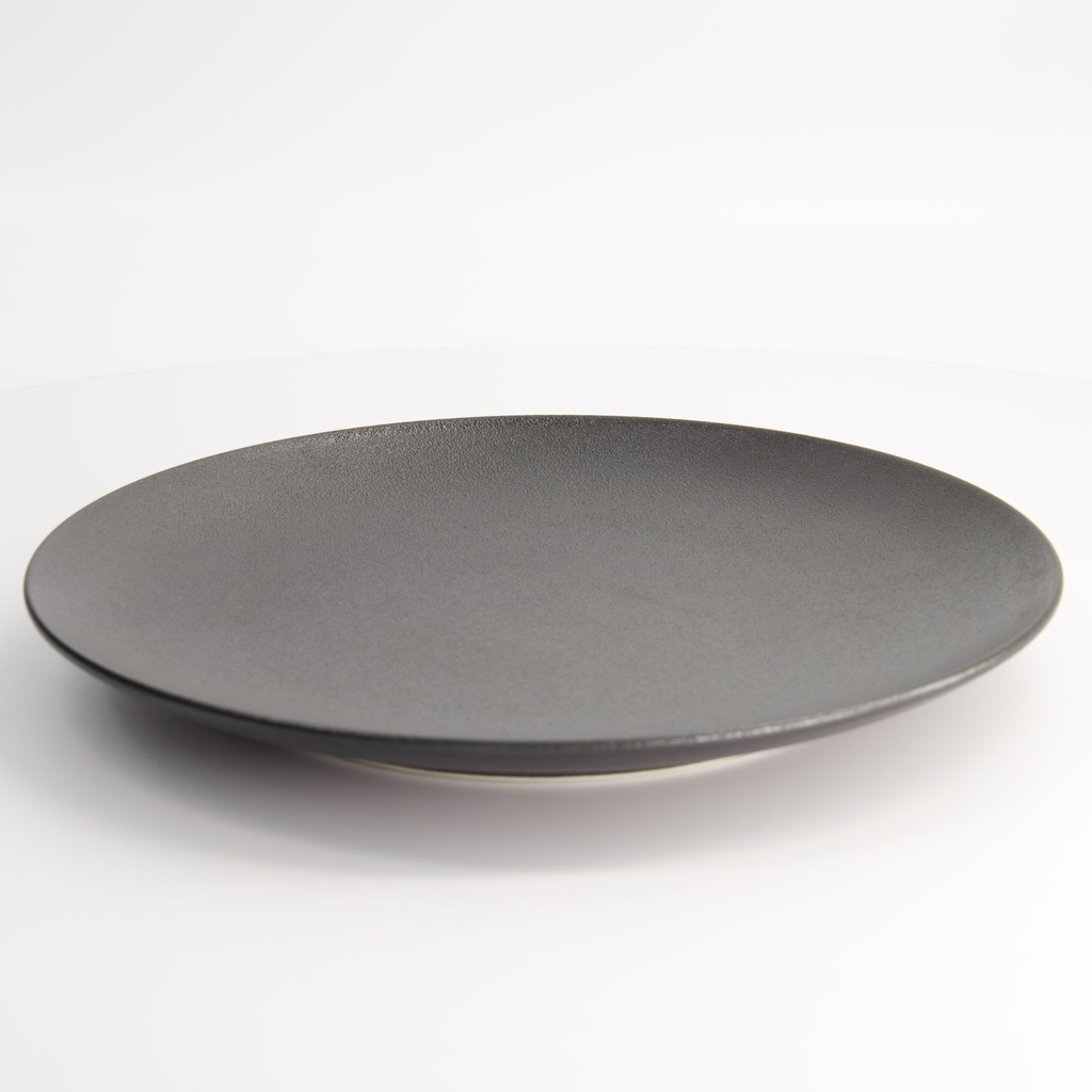 Yuzu Black Coupe Plate 27.1x3cm A2381Y101 3/18