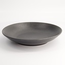 Yuzu Black Deep Rice Plate 25.2x4.7cm A23948Y101 3/18